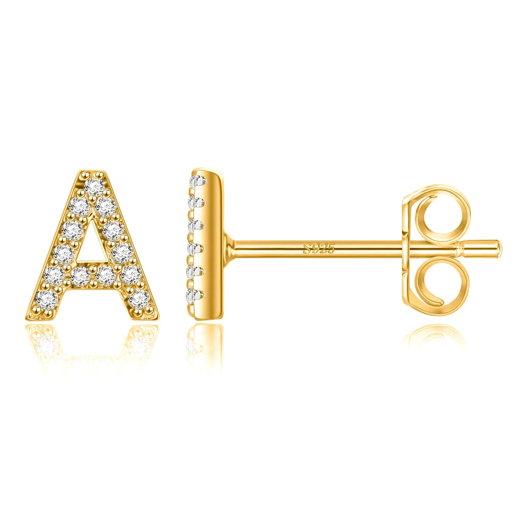Initialörhängen guld a