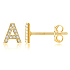 Initialörhängen guld a