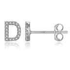 Initialörhängen silver d