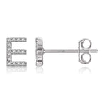 Initialörhängen silver e