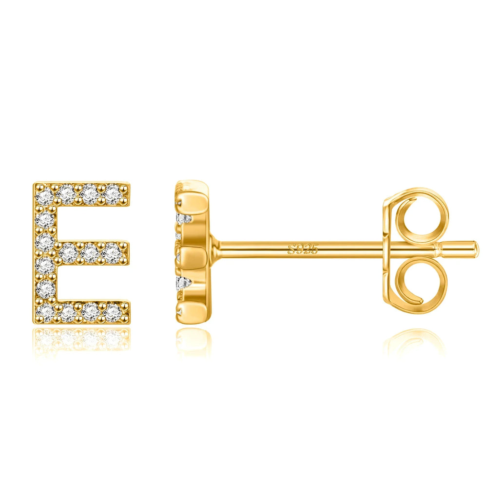Initialörhängen guld e