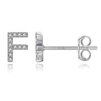 Initialörhängen silver f