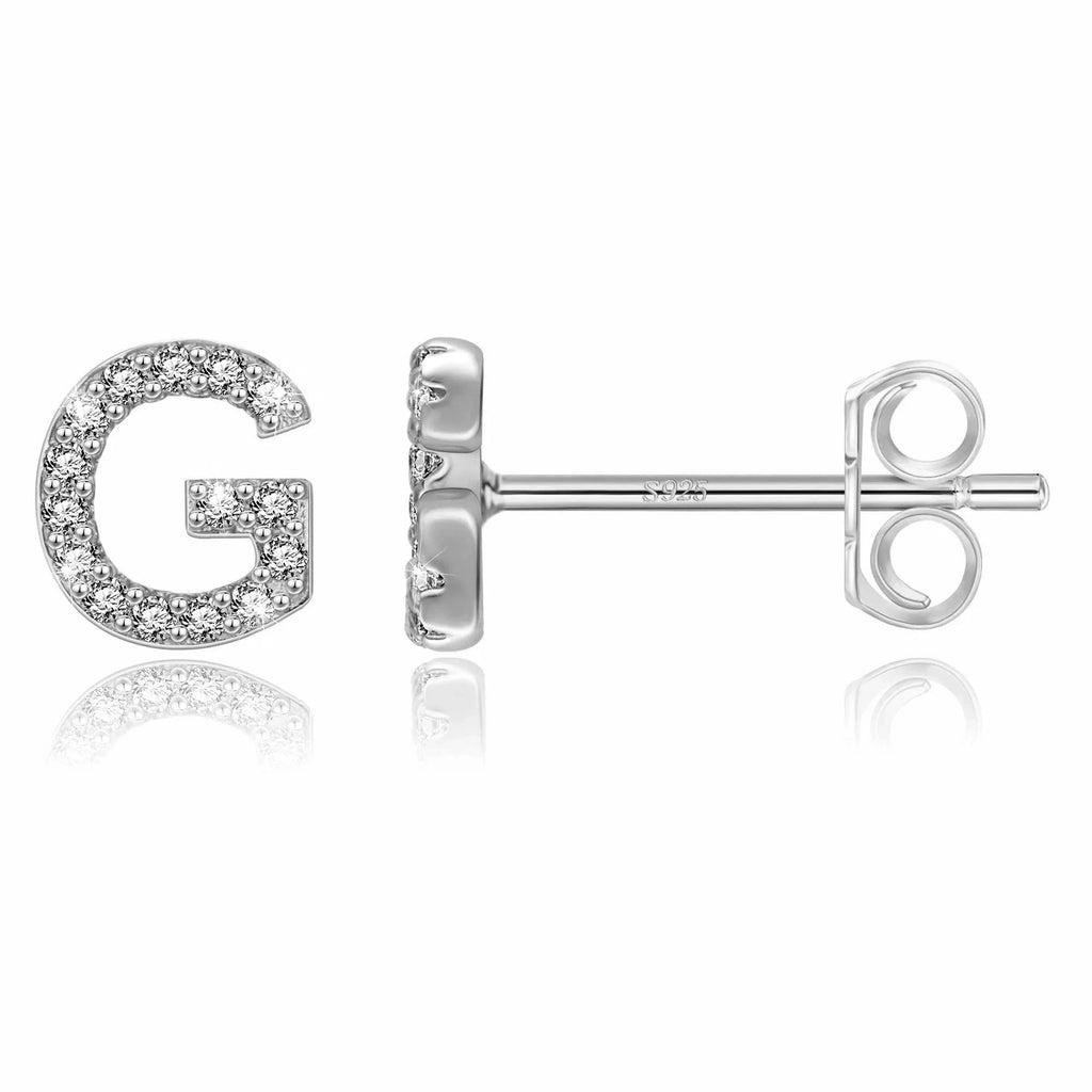Initialörhängen silver g