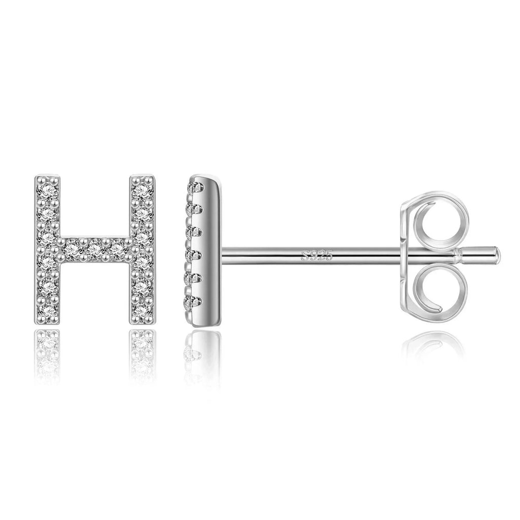 Initialörhängen silver h