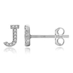Initialörhängen silver j