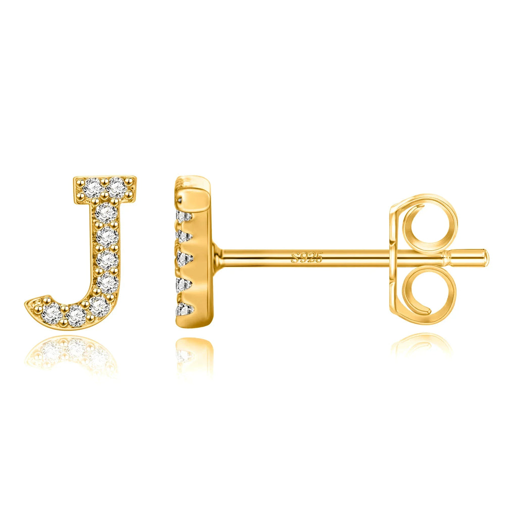 Initialörhängen guld j