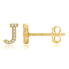 Initialörhängen guld j