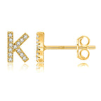 Initialörhängen guld k