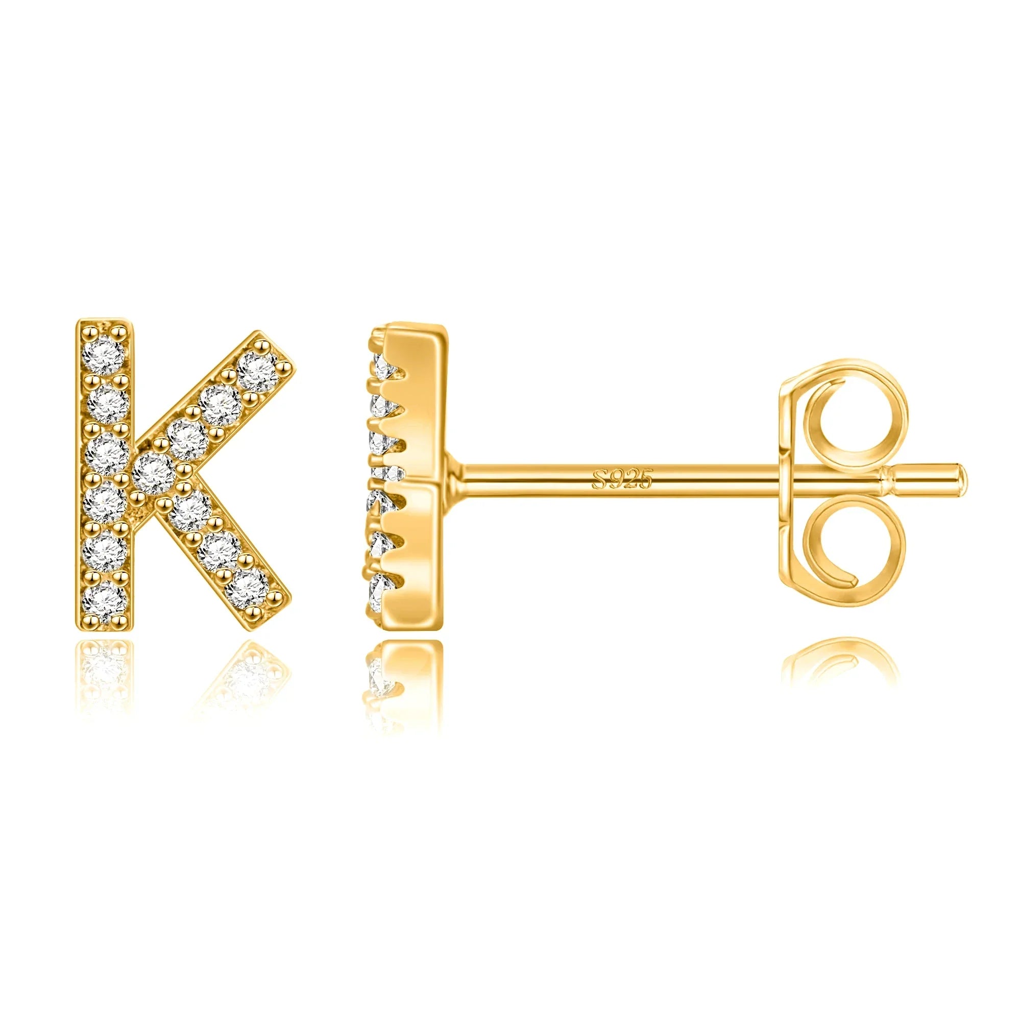 Initialörhängen guld k