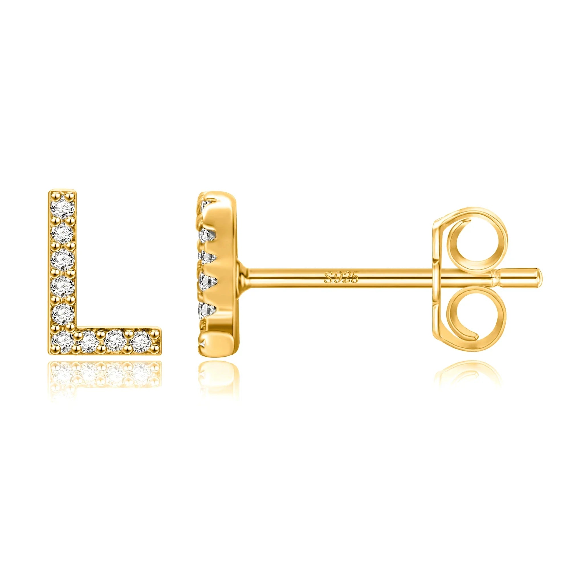 Initialörhängen guld l