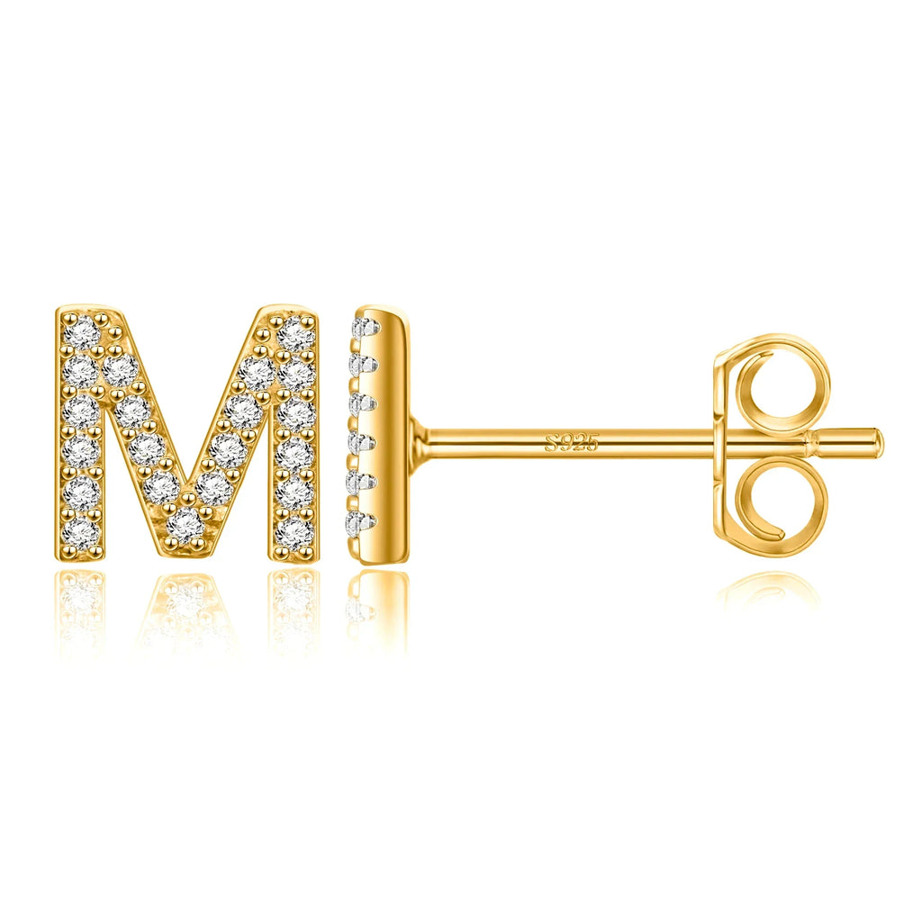 Initialörhängen guld m