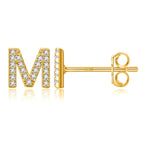 Initialörhängen guld m