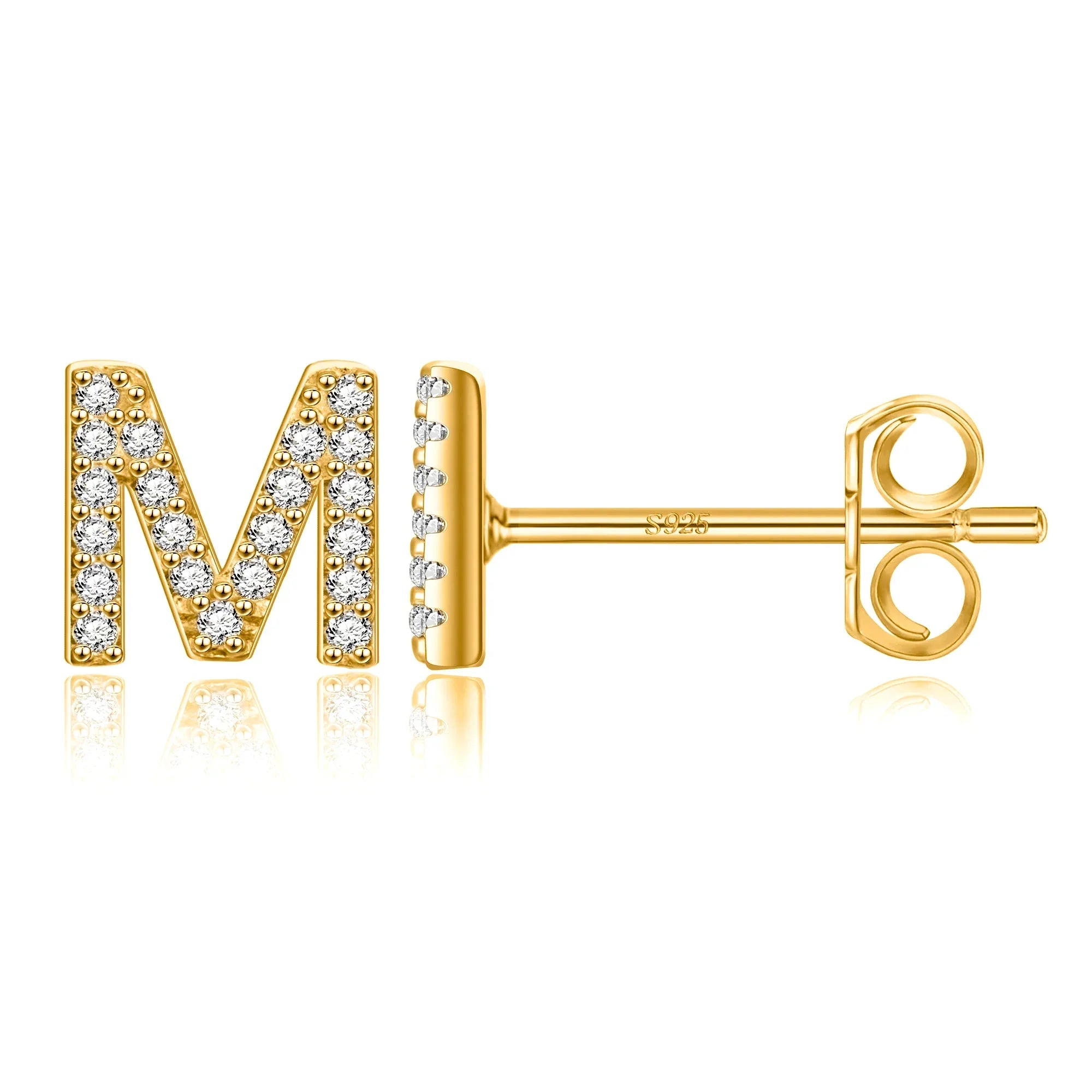 Initialörhängen guld m