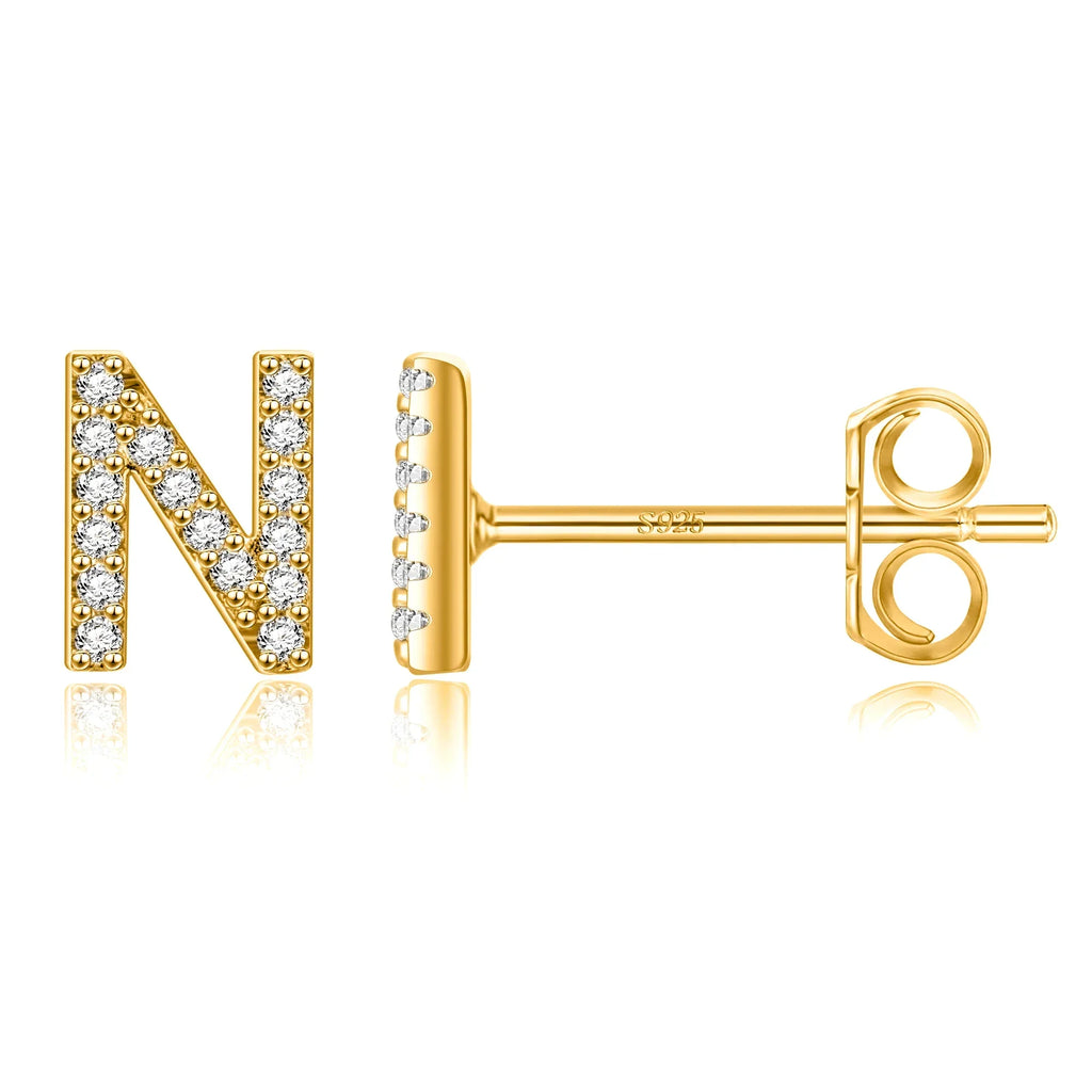 Initialörhängen guld n