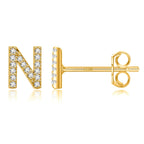 Initialörhängen guld n
