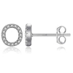 Initialörhängen silver o