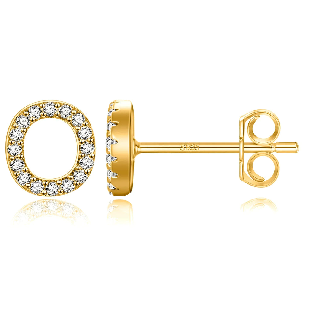 Initialörhängen guld o