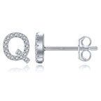 Initialörhängen silver q