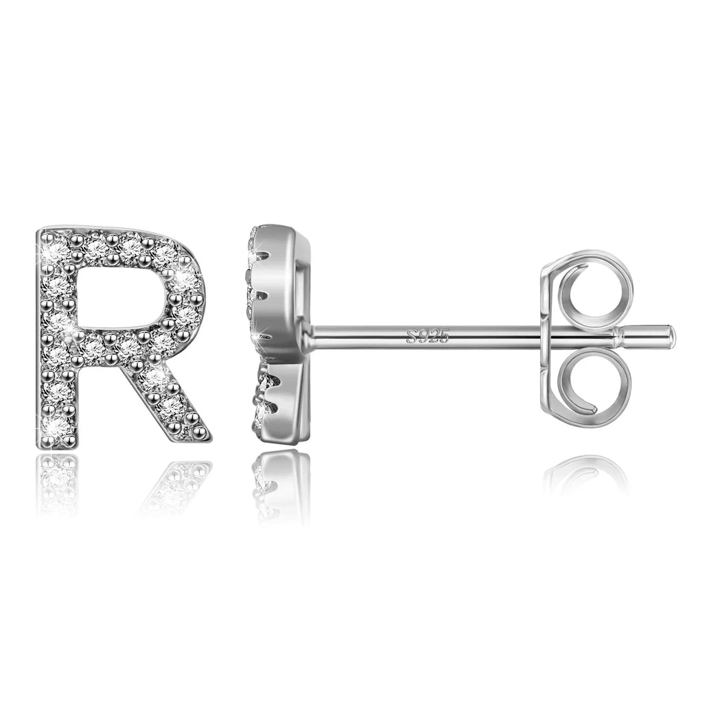 Initialörhängen silver r