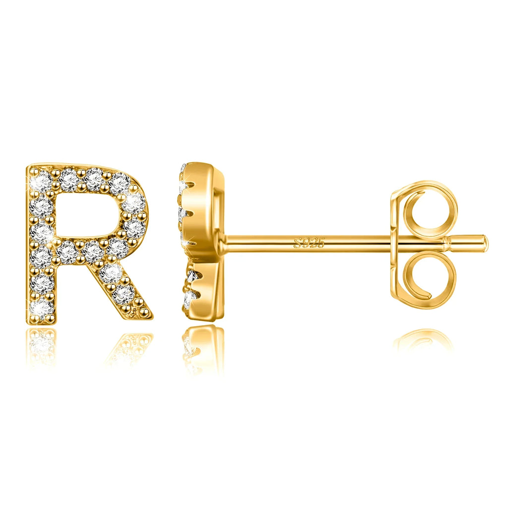 Initialörhängen guld r