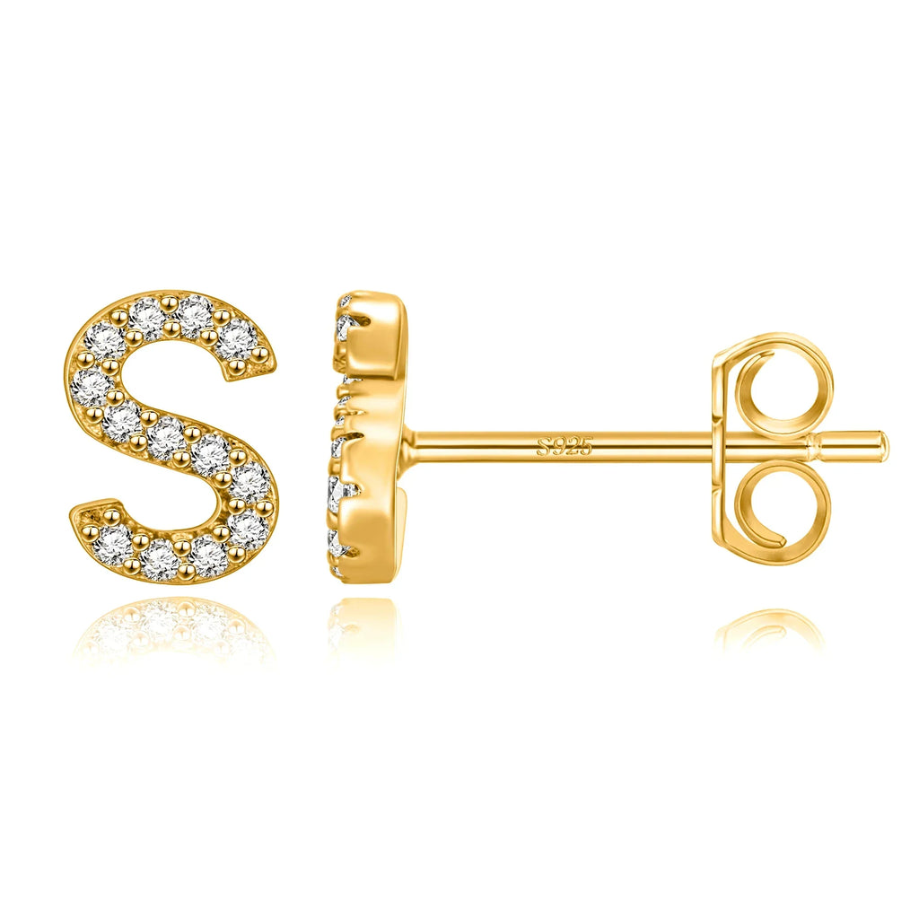 Initialörhängen guld s
