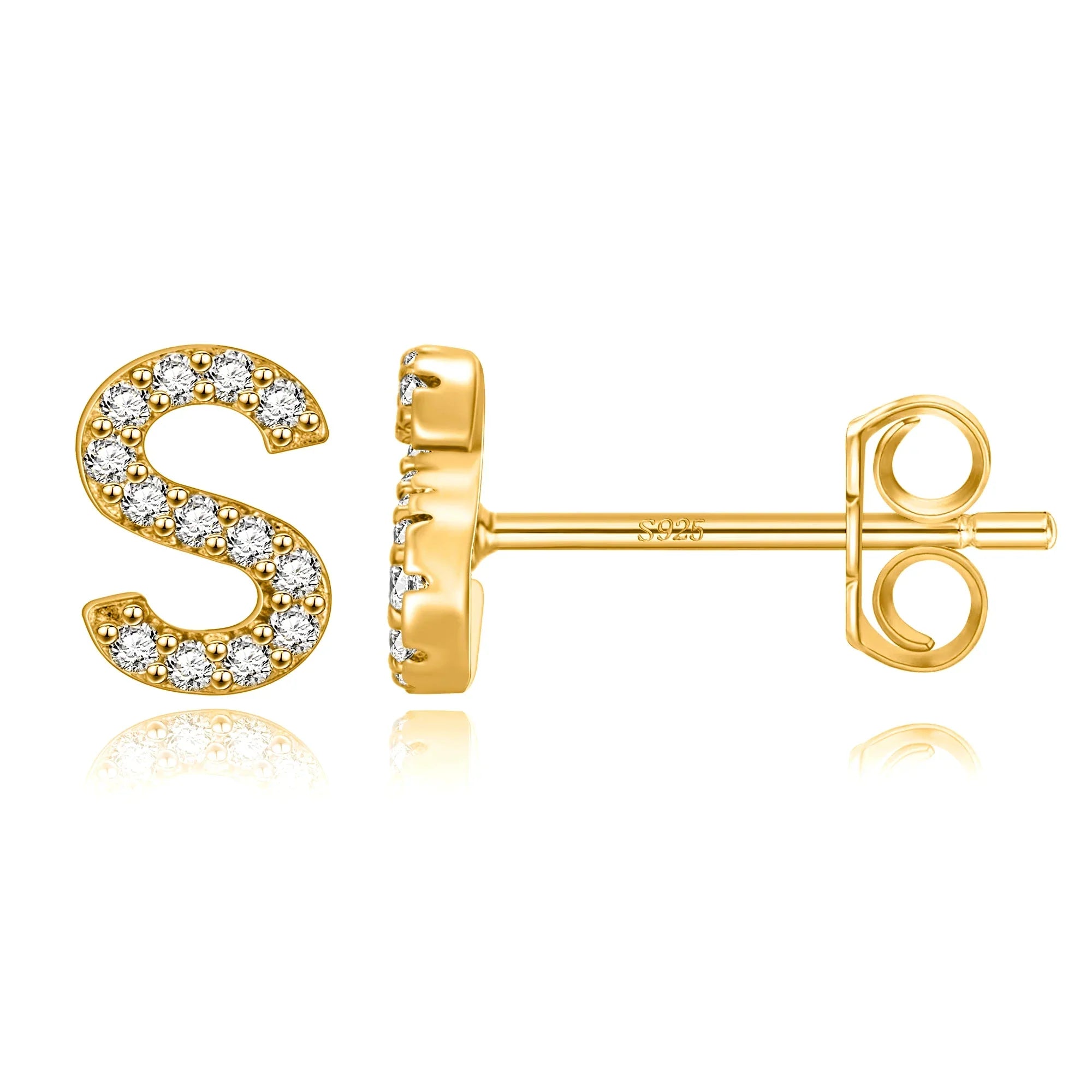 Initialörhängen guld s