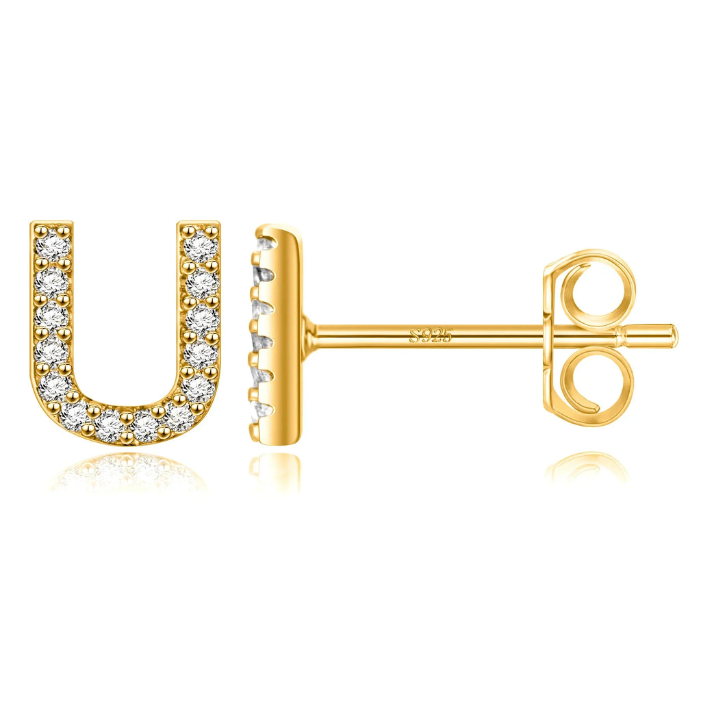 Initialörhängen guld u