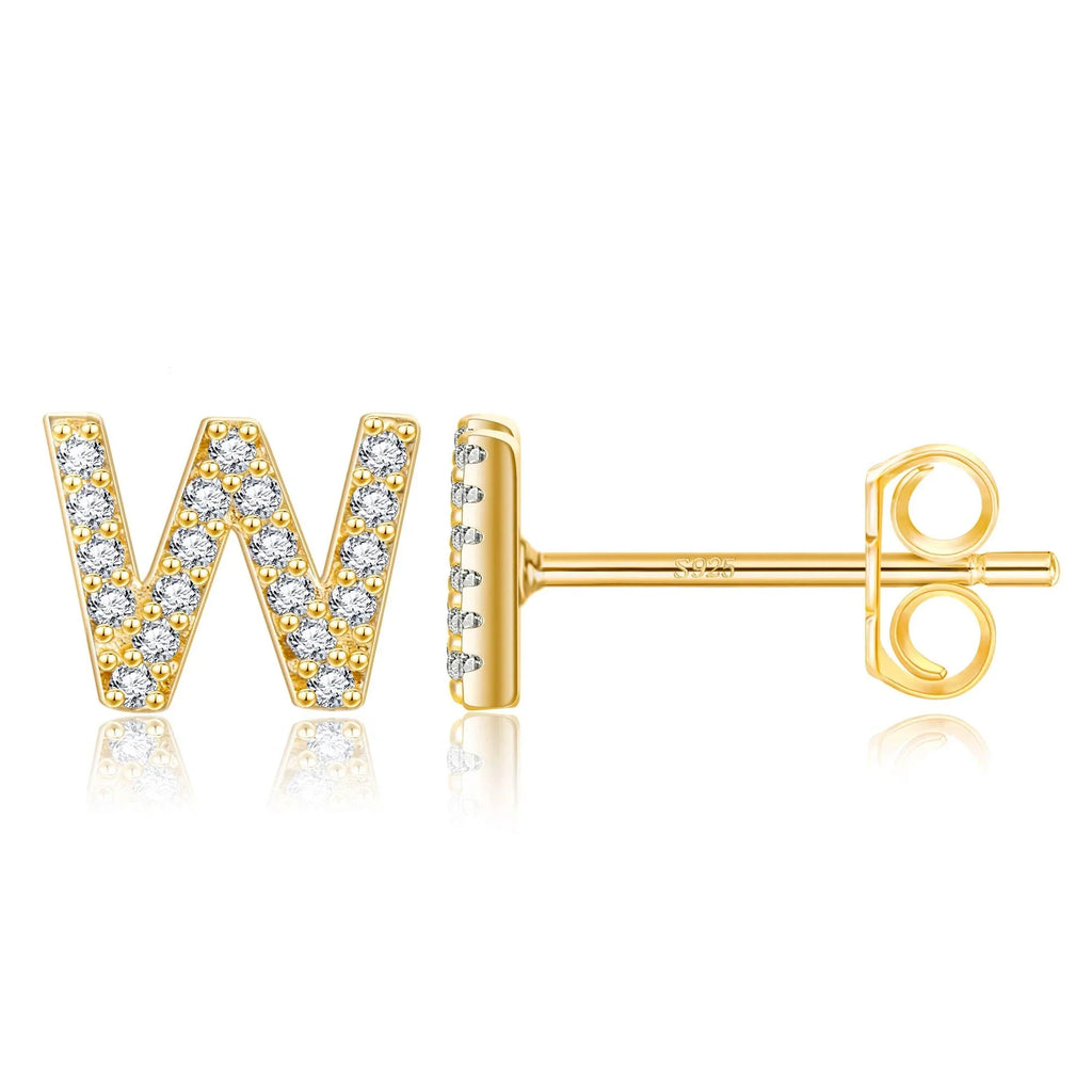Initialörhängen guld w