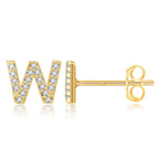 Initialörhängen guld w