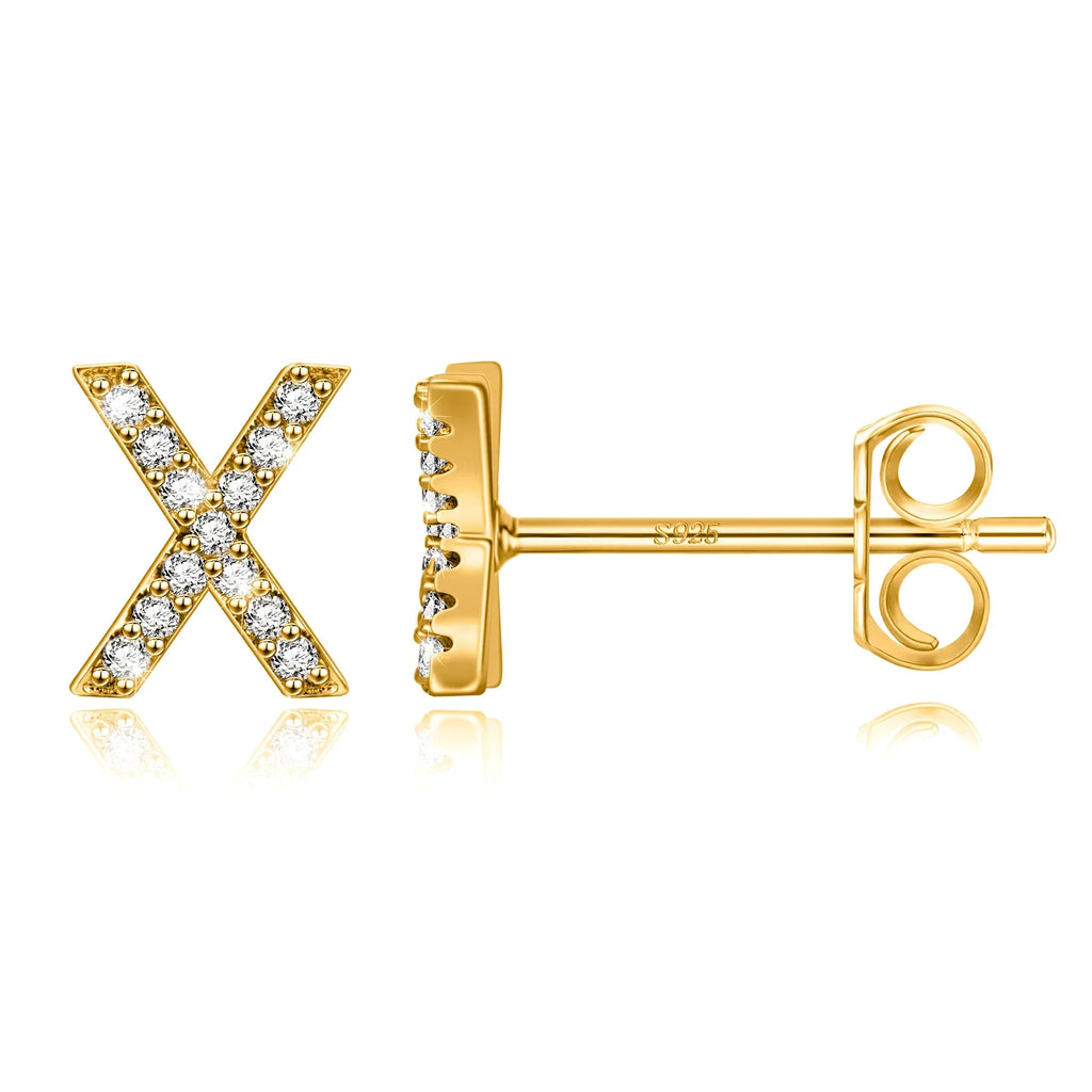 Initialörhängen guld x