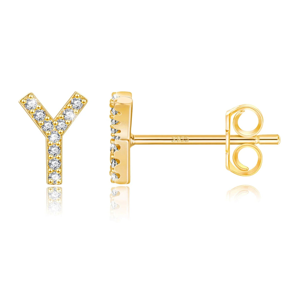 Initialörhängen guld y