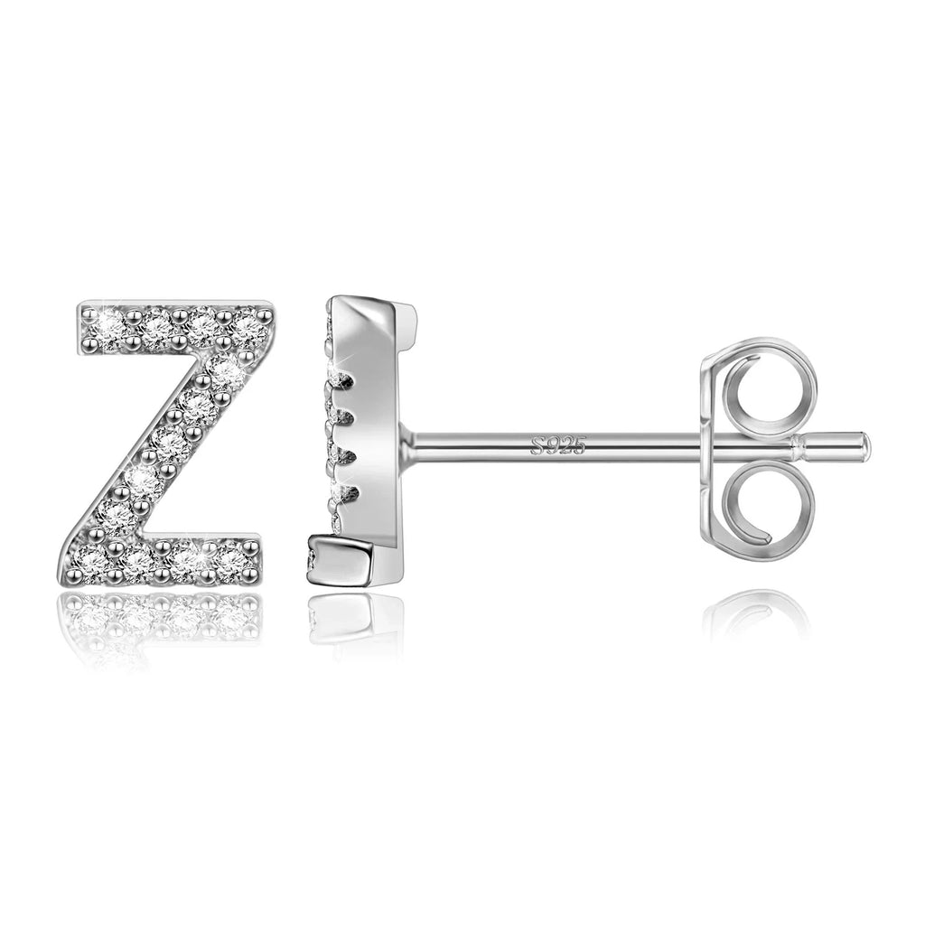 Initialörhängen silver z