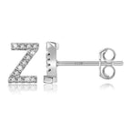 Initialörhängen silver z