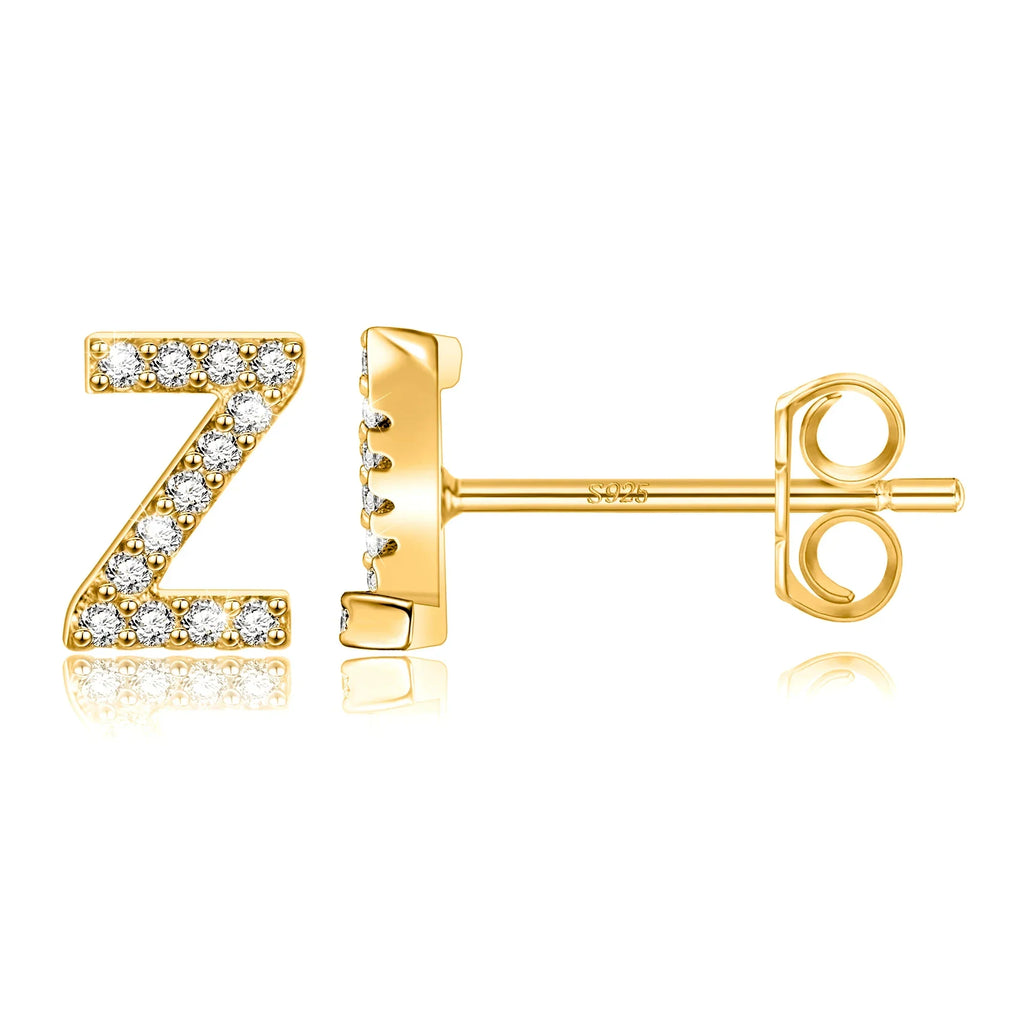 Initialörhängen guld z