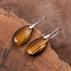 Tigerøye øredobber for kvinner