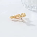 Visací náušnice s korálky zlaté nebo stříbrné