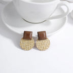 Boheme-inspirerede hængende øreringe med naturlig effekt 