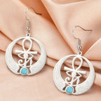 Øredobber Hengende Egypt Horus øye Oudjat sølv