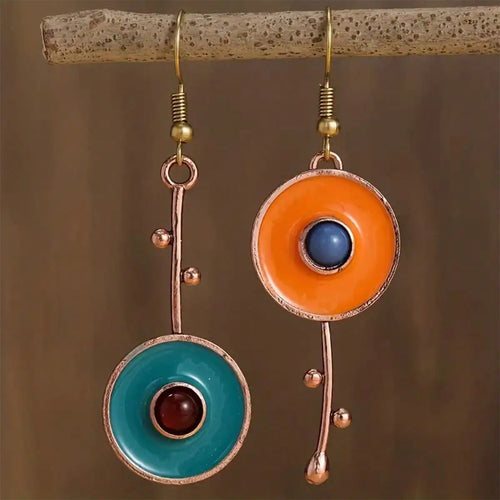 Boucles d'Oreilles Pendantes Ethniques Atypiques
