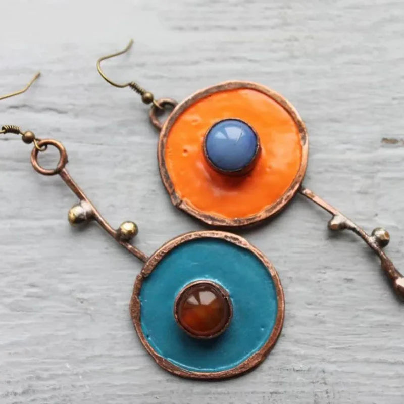 Boucles d'Oreilles Pendantes Ethniques Atypiques