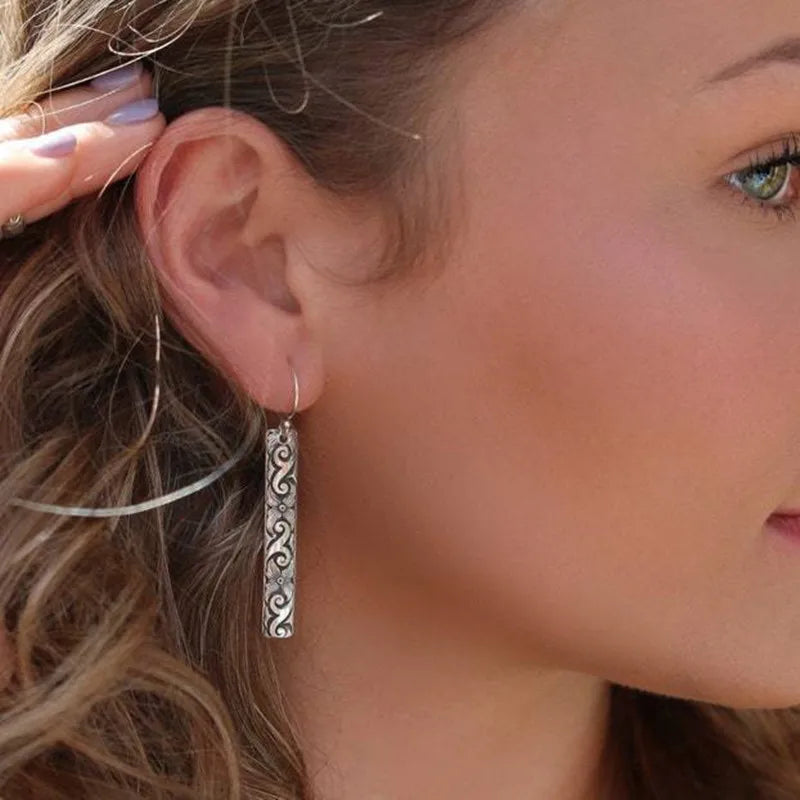 Boucles d'Oreilles Pendantes Ethniques de Style Vintage