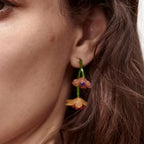 Bohemsk stil hengende blomsterøredobber