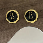 Runde nøgleøreringe sorte