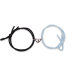 Magnetarmbånd par sort og blå