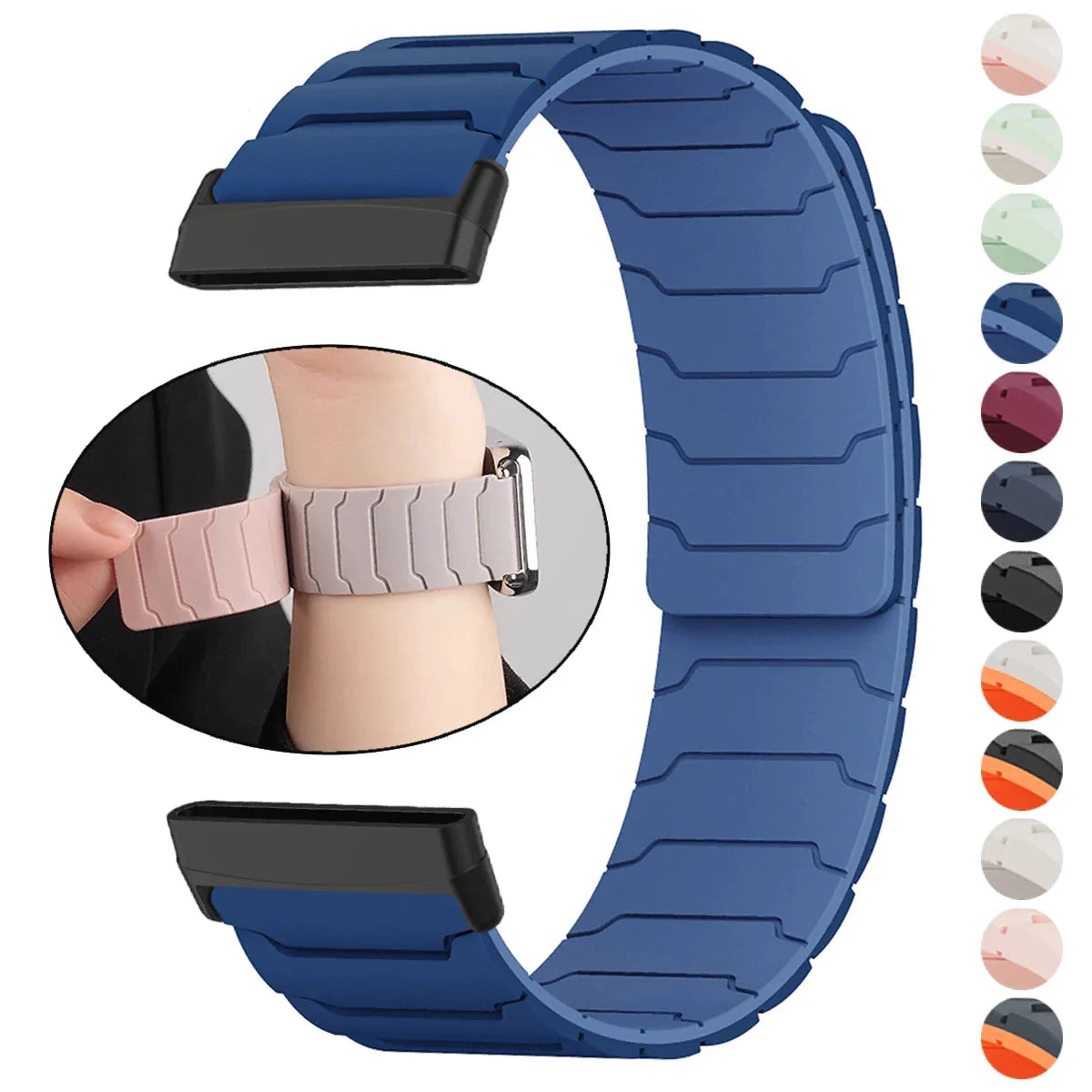 Magnetisk urrem til Fitbit Versa 3, Versa 4, Sense 1 og Sense 2