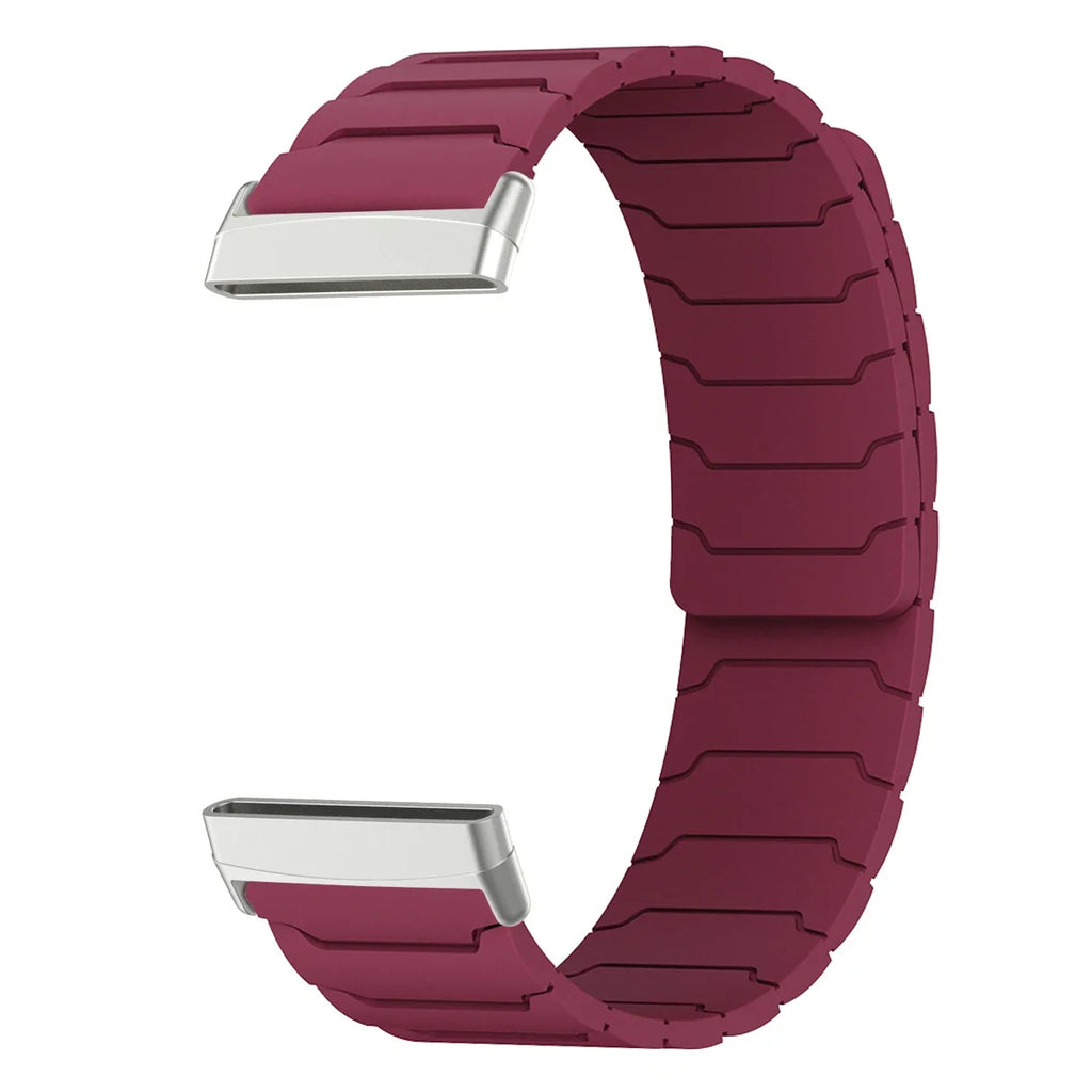 Magnetisk urrem til Fitbit Versa 3, Versa 4, Sense 1 og Sense 2 bordeaux