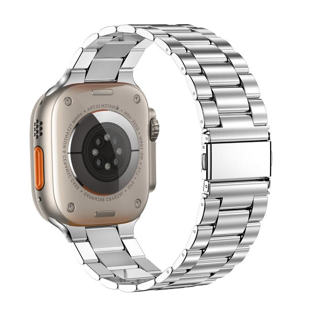 Apple Watch-armbånd i rustfrit stål sølv