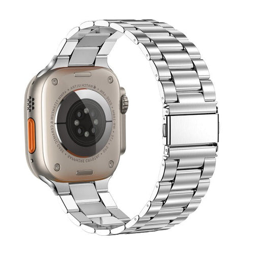 Apple Watch-armbånd i rustfrit stål sølv
