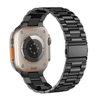 Apple Watch-armbånd i rustfrit stål sort