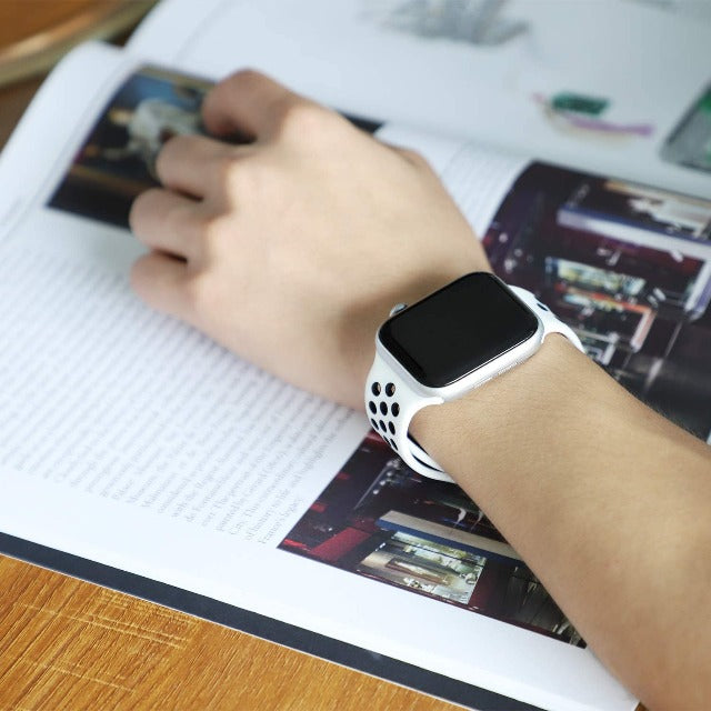 Apple Watch Sportarmbånd hvid